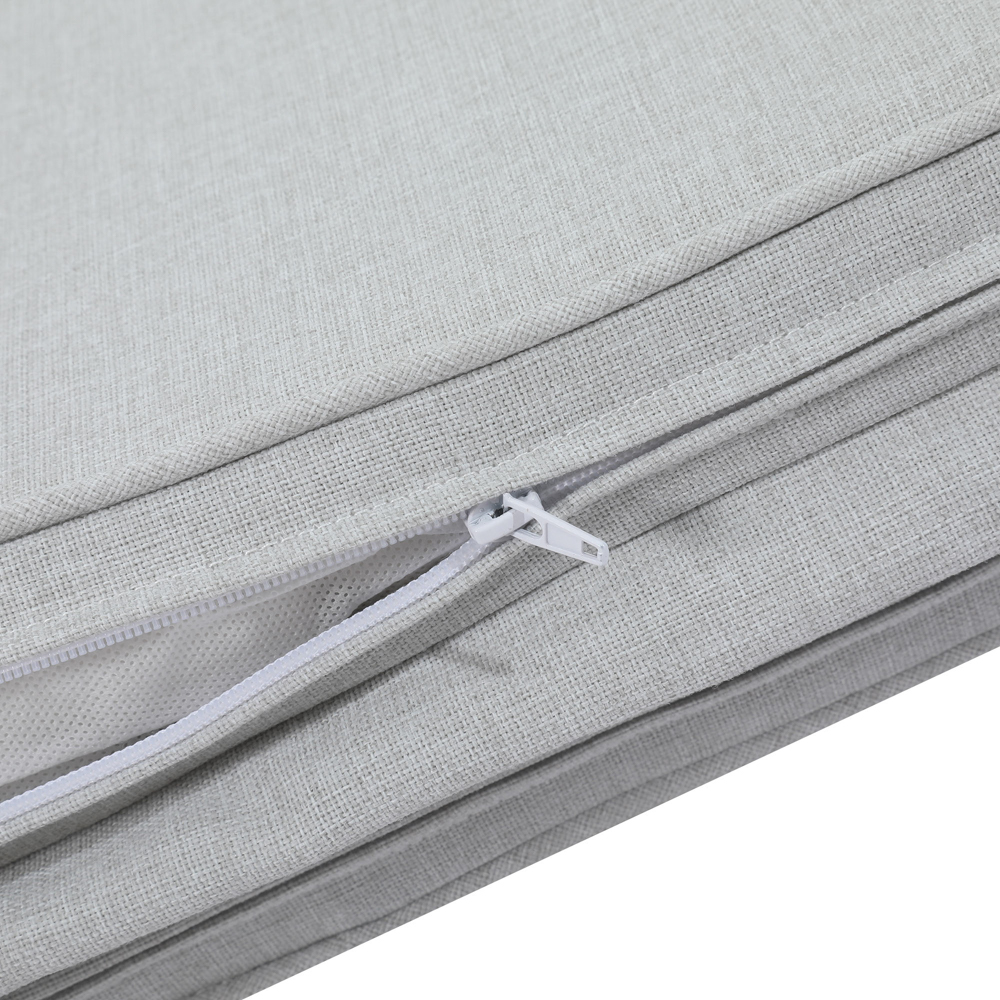 Cojin para tumbona  Roxas 59x193x5cm color  gris claro