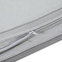 Cojin para tumbona  Roxas 59x193x5cm color  gris claro