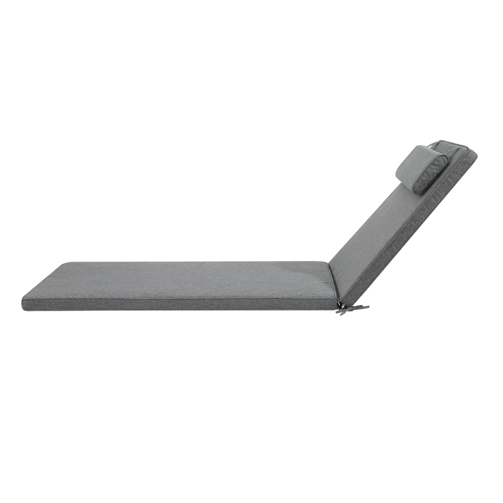 Cojin para tumbona  Roxas 59x193x5cm color  gris marino