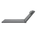 Cojin para tumbona  Roxas 59x193x5cm color  gris marino