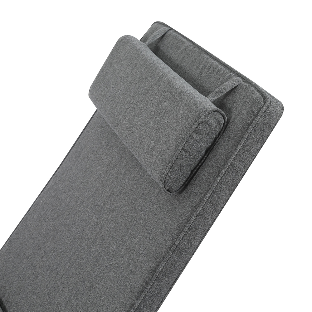 Cojin para tumbona  Roxas 59x193x5cm color  gris marino