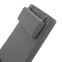 Cojin para tumbona  Roxas 59x193x5cm color  gris marino