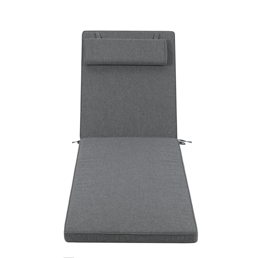 Cojin para tumbona  Roxas 59x193x5cm color  gris marino