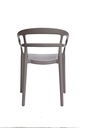 Silla con brazos surf taupe