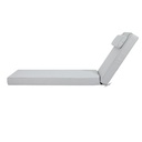 Cojin para tumbona  Roxas 59x196x10cm color  gris claro