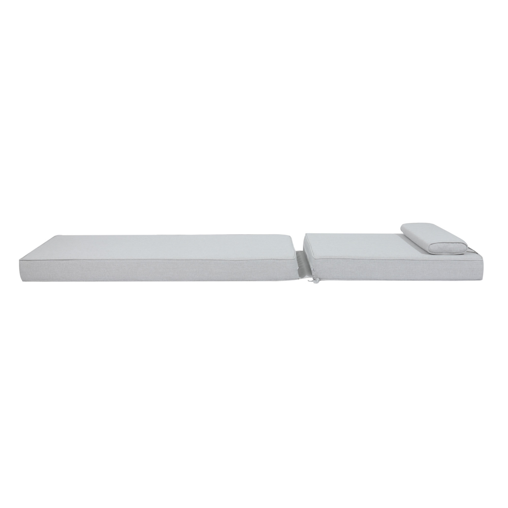 Cojin para tumbona  Roxas 59x196x10cm color  gris claro