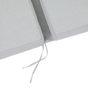 Cojin para tumbona  Roxas 59x196x10cm color  gris claro