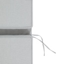 Cojin para tumbona  Roxas 59x196x10cm color  gris claro