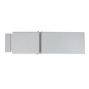 Cojin para tumbona  Roxas 59x196x10cm color  gris claro