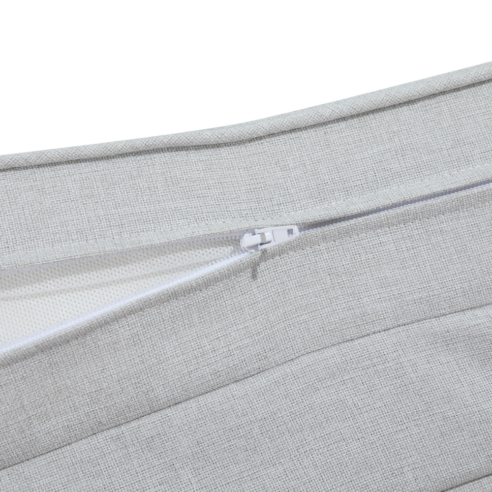 Cojin para tumbona  Roxas 59x196x10cm color  gris claro