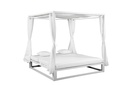 Daybed Mabie Aluminio y tejido náutico blanco