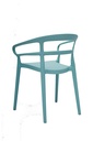Silla con brazos Surf aguamarina