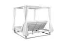 Daybed Mabie Aluminio y tejido náutico blanco