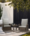 Butaca Relax Brent aluminio y rattan sintetico