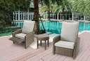 Butaca Relax Brent aluminio y rattan sintetico