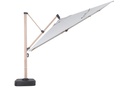 Sombrilla Mitras 350x350 cm pie lateral con base rellenable de  150Kgs.