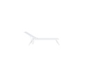 Tumbona Galt aluminio blanco y textilene blanco