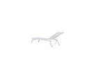 Tumbona Galt aluminio blanco y textilene blanco