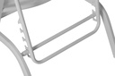 Tumbona Galt aluminio blanco y textilene blanco