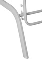 Tumbona Galt aluminio blanco y textilene blanco