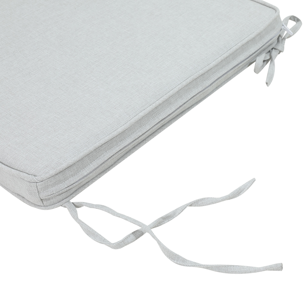 Cojin de asiento 45x36x5cm color gris claro