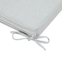 Cojin de asiento 45x36x5cm color gris claro