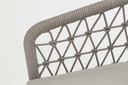 sillon 1 plaza Nelayan aluminio blanco cuerda Greige