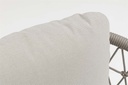 sillon 1 plaza Nelayan aluminio blanco cuerda Greige