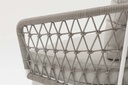 Sofa 3 plazas Nelayan aluminio blanco cuerda Greige