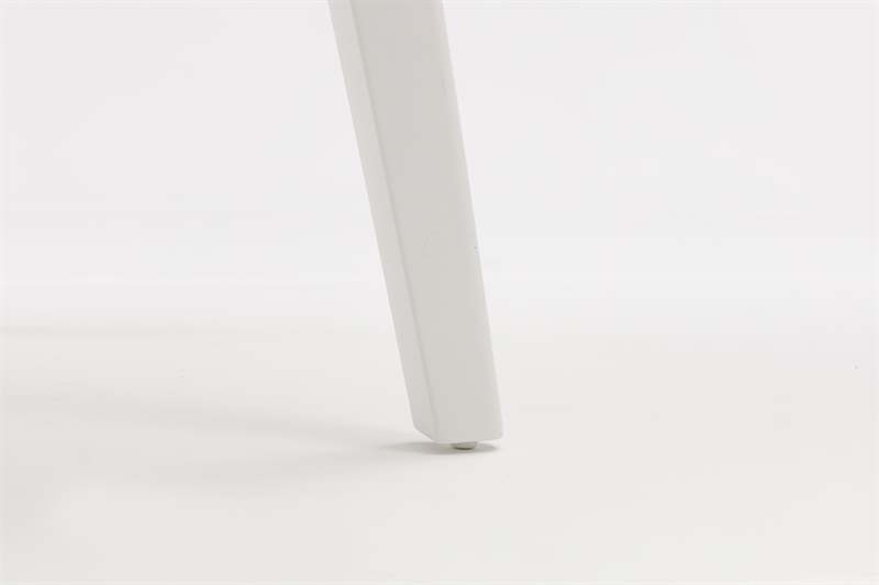 Mesa de comedor Nelayan 180x90 alu blanco top sint. Blanco