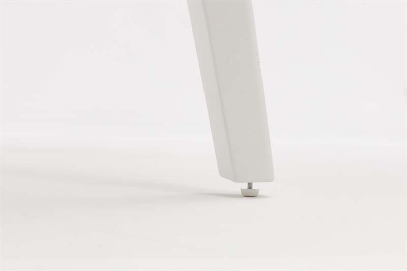 Mesa de comedor Nelayan 180x90 alu blanco top sint. Blanco