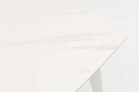 Mesa de comedor Nelayan 180x90 alu blanco top sint. Blanco