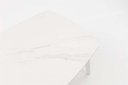 Mesa de centro Nelayan 120x70  alu blanco top sint. Blanco