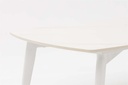 Mesa de centro Nelayan 120x70  alu blanco top sint. Blanco