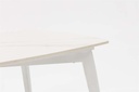 Mesa de centro Nelayan 120x70  alu blanco top sint. Blanco