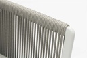 Sofa 1 plaza Silai aluminio blanco textil gris medio