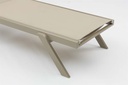 Tumbona Alameda aluminio taupe y textilene taupe