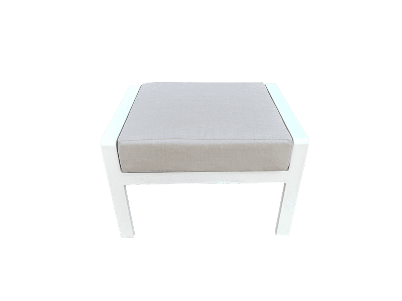 Reposapies Albury aluminio blanco