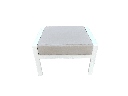 Reposapies Albury aluminio blanco