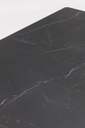 Mesa de comedor Boori 200x90 alu antracita top sint. Negro