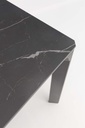Mesa de comedor Boori 200x90 alu antracita top sint. Negro