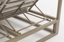 Daybed Edna Aluminio taupe y textil beige