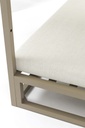 Daybed Edna Aluminio taupe y textil beige