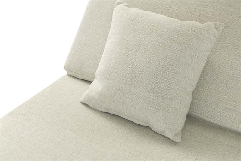Daybed Edna Aluminio taupe y textil beige