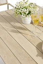 Mesa de comedor Harmony 160*88cm  aluminio efecto madera