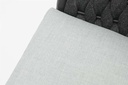 Sillon para barra de bar meridian aluminio antracita cuerda antracita y cojin gris  medio
