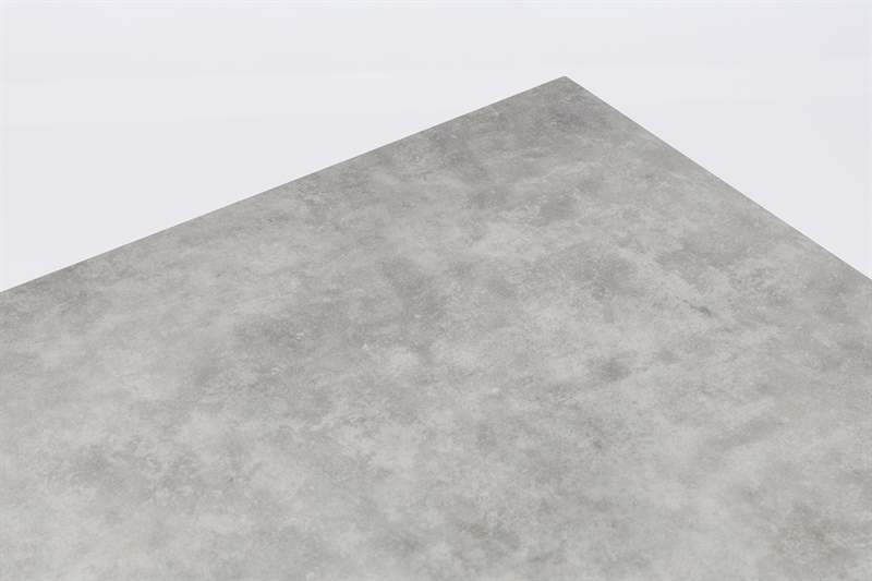 Mesa alta bar Meridian 130x70cm alu blanco cristal ceram. Gris claro.