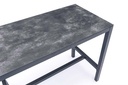 Mesa alta bar Meridian 130x70cm alu antracita cristal ceram. Gris antracita.