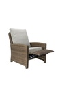 Butaca Relax Brent aluminio y rattan sintetico