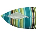 Cojin decorativo 45x45x12CM  multicolor rayas.